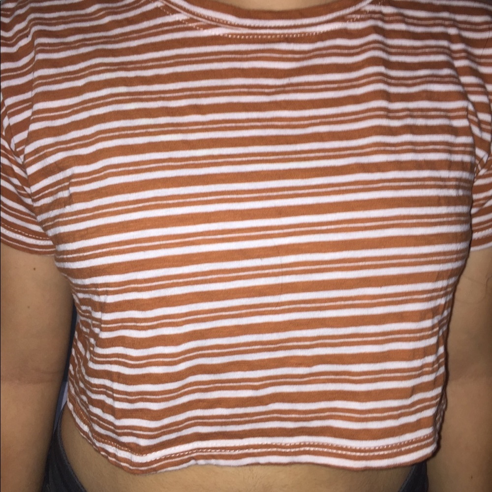 Striped cropped top